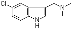 structure of CAS# 830-94-4, 5-Chlorogramine;5-Chloro-3-(dimethylaminomethyl)indole