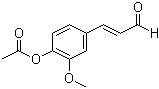 结构式 CAS# 83071-67-4, (E)-4-乙酰氧基-3-甲氧基肉桂醛