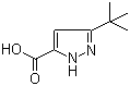3-tert-Butyl-1H-pyrazole-5-carboxylic acid molecular structure (CAS 83405-71-4)