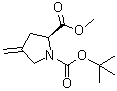 (2S)-4-Methylene-1,2-pyrrolidinedicarboxylic acid 1-(1,1-dimethylethyl) 2-methyl ester molecular structure (CAS 84348-39-0)