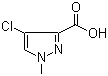 4-Chloro-1-methyl-1H-pyrazole-3-carboxylic acid molecular structure (CAS 84547-85-3)