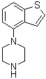 结构式 CAS# 846038-18-4, 4-(1-哌嗪基)苯并[b]噻吩