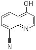 结构式 CAS# 848128-91-6, 4-羟基喹啉-8-甲腈