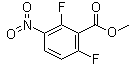 2,6-二氟-3-硝基苯甲酸甲酯分子结构 (CAS 84832-01-9)