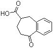 6,7,8,9-Tetrahydro-9-oxo-5H-benzocycloheptene-6-carboxylic acid molecular structure (CAS 85124-48-7)