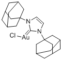 结构式 CAS# 852445-88-6, 氯[1,3-双(金刚烷基)2H-咪唑-2-亚基]金(I)