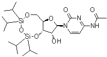 structure of CAS# 85335-73-5, N-Acetyl-3',5'-O-[1,1,3,3-tetrakis(1-methylethyl)-1,3-disiloxanediyl]cytidine