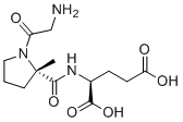 structure of CAS# 853400-76-7, Trofinetide;(2S)-2-[[(2S)-1-(2-aminoacetyl)-2-methylpyrrolidine-2-carbonyl]amino]pentanedioic acid