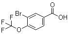 3-Bromo-4-(trifluoromethoxy)benzoic acid molecular structure (CAS 85373-96-2)