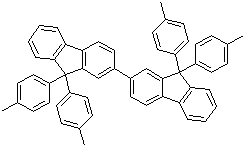 9,9,9',9'-Tetrakis(4-methylphenyl)-2,2'-bi-9H-fluorene molecular structure (CAS 854046-47-2)