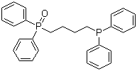 structure of CAS# 85686-00-6, 1,4-Bis(diphenylphosphino)butane monooxide;1-(Diphenylphosphino)-4-(diphenylphosphinoyl)butane; [4-(Diphenylphosphino)butyl]diphenylphosphine oxide
