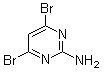 结构式 CAS# 856973-26-7, 4,6-二溴-2-嘧啶胺