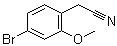 结构式 CAS# 858523-37-2, 4-溴-2-甲氧基苯乙腈