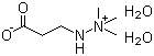 结构式 CAS# 86426-17-7, 米屈肼(二水合物); 3-(2,2,2-三甲基肼)丙酸盐(二水合物)