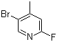 结构式 CAS# 864830-16-0, 5-溴-2-氟-4-甲基吡啶