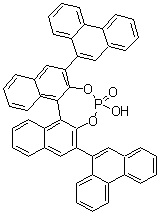 结构式 CAS# 864943-22-6, (11bR)-4-羟基-2,6-二-9-菲基-二萘并[2,1-d:1',2'-f][1,3,2]二氧杂磷杂卓 4-氧化物