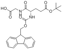 结构式 CAS# 866044-63-5, Fmoc-Glu(OtBu)-Gly-OH