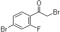 结构式 CAS# 869569-77-7, 2-溴-1-(4-溴-2-氟苯基)乙酮