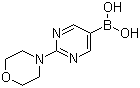 结构式 CAS# 870521-33-8, 2-吗啉基嘧啶-5-基硼酸