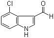 4-Chloroindole-3-carbaldehyde molecular structure (CAS 876-72-2)