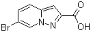 结构式 CAS# 876379-74-7, 6-溴吡唑并[1,5-a]吡啶-2-羧酸