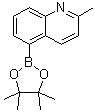 2-Methyl-5-(4,4,5,5-tetramethyl-1,3,2-dioxaborolan-2-yl)quinoline molecular structure (CAS 876922-75-7)