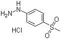 [4-(Methylsulfonyl)phenyl]hydrazine hydrochloride molecular structure (CAS 877-66-7)