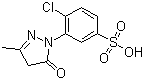 4-Chloro-3-(3-methyl-5-oxo-2-pyrazolin-1-yl)benzenesulfonic acid molecular structure (CAS 88-76-6)