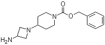 structure of CAS# 883546-93-8, 4-(3-Amino-1-azetidinyl)-1-piperidinecarboxylic acid phenylmethyl ester