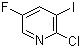 结构式 CAS# 884494-33-1, 2-氯-5-氟-3-碘吡啶