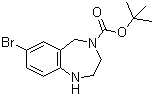 结构式 CAS# 886364-30-3, 4-叔丁氧羰基-7-溴-2,3,4,5-四氢-1H-苯并[e][1,4]二氮杂卓