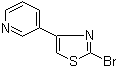 结构式 CAS# 886370-95-2, 3-(2-溴-4-噻唑基)吡啶