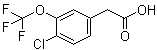 structure of CAS# 886501-02-6, 4-Chloro-3-(trifluoromethoxy)benzeneacetic acid