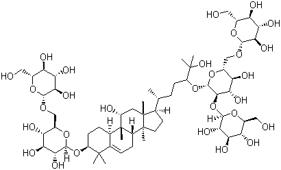 Mogroside V molecular structure (CAS 88901-36-4)