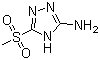structure of CAS# 88982-32-5, 5-(Methylsulfonyl)-4H-1,2,4-triazol-3-amine;3-(Methylsulfonyl)-4H-1,2,4-triazol-5-amine