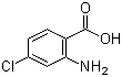 structure of CAS# 89-77-0, 2-Amino-4-chlorobenzoic acid;4-Chloroanthranilic acid