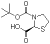 (S)-3-Boc-2-Thiazolidinecarboxylic acid molecular structure (CAS 891192-95-3)