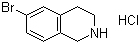 结构式 CAS# 893566-74-0, 6-溴-1,2,3,4-四氢异喹啉盐酸盐