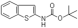 Benzothiophene-2-carbamic acid tert-butyl ester molecular structure (CAS 89673-36-9)
