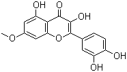 structure of CAS# 90-19-7, Rhamnetin;3,5,3',4'-Tetrahydroxy-7-methoxyflavone