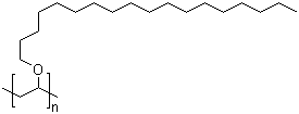 Poly(vinyl stearyl ether) molecular structure (CAS 9003-96-7)