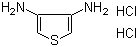 结构式 CAS# 90069-81-1, 3,4-二氨基噻吩二盐酸盐
