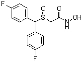 2-[[Bis(4-fluorophenyl)methyl]sulfinyl]-N-hydroxyacetamide molecular structure (CAS 90212-80-9)