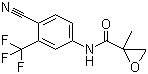 N-[4-Cyano-3-(trifluoromethyl)phenyl]methacrylamide epoxide molecular structure (CAS 90357-51-0)