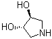 结构式 CAS# 90481-32-6, (3S,4S)-吡咯烷-3,4-二醇