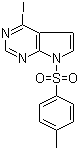 4-Iodo-7-[(4-methylphenyl)sulfonyl]-7H-pyrrolo[2,3-d]pyrimidine molecular structure (CAS 906092-45-3)