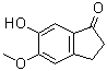 2,3-Dihydro-6-hydroxy-5-methoxy-1H-inden-1-one molecular structure (CAS 90843-62-2)