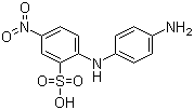 2-(4-Aminoanilino)-5-nitrobenzenesulphonic acid molecular structure (CAS 91-29-2)