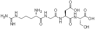 L-Arginylglycyl-L-alpha-aspartyl-L-serine molecular structure (CAS 91037-65-9)