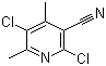 结构式 CAS# 91591-63-8, 2,5-二氯-4,6-二甲基烟腈